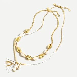 J. Crew NWT Seaside Layered Necklaces